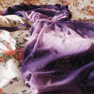 purple party dress